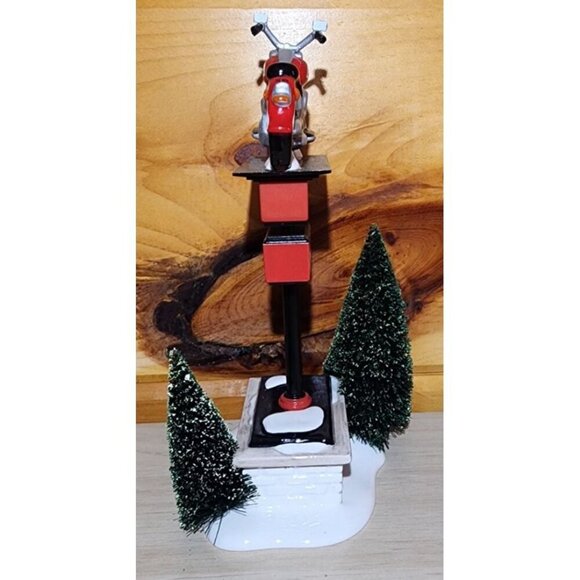 Dept. 56 Snow Village #54901 Two Sided HARLEY-DAVIDSON SIGN - Picture 2 of 10